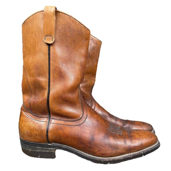 Vintage Red Wing Pecos Pull On Cowboy Western Boots Men's 12 B - Picture 12 of 12